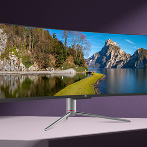 QSM - IT Monitor, 34", 144Hz, UWQHD Ultrawide (3440x1440), Curved R1500, with Adjustable Stand – Black