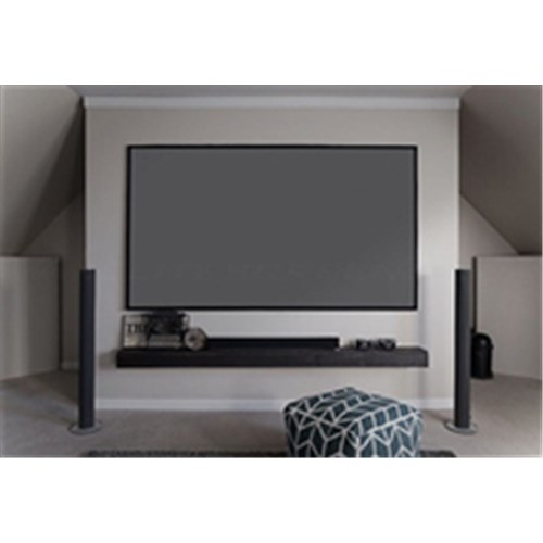 100" FIXEDFRAME 16:9 PROJECTOR SCREEN  EDGE FREE ULTRA THINVE LVET TAPE-AEON CINE GREY 3D