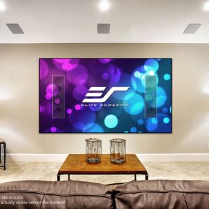 110" FIXEDFRAME 16:9 PROJECTOR TRANSPARENT EDGE FREE SCREEN AEON CINEGREY 3D ACOUSTIC