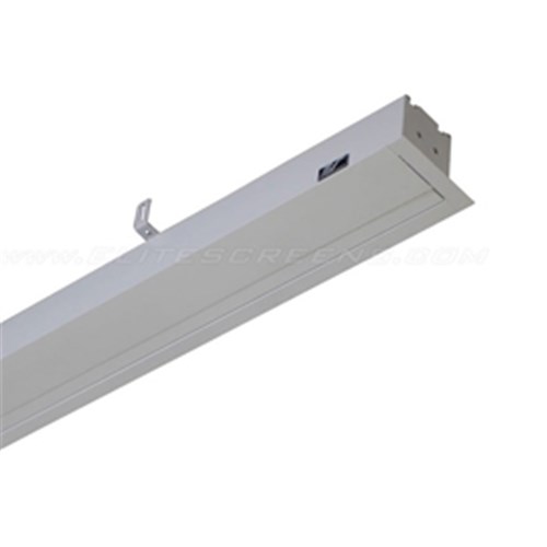 100" MOTORISED 16:9 PROJECTOR SCREEN WITH LONG LEADER TENSIO NED  AERIE TENSION