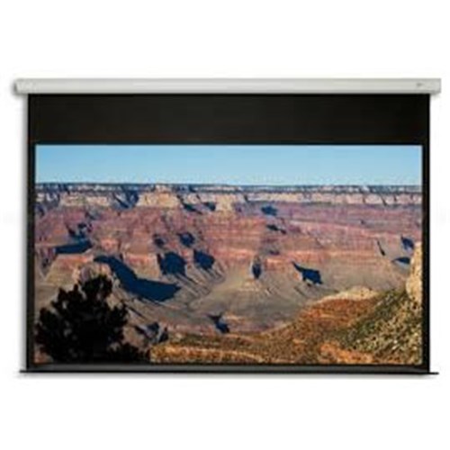 120" MOTORISED 16:9 PROJECTOR SCREEN  TENSIONED DROP IR  RF  & 12V  POWERMAX
